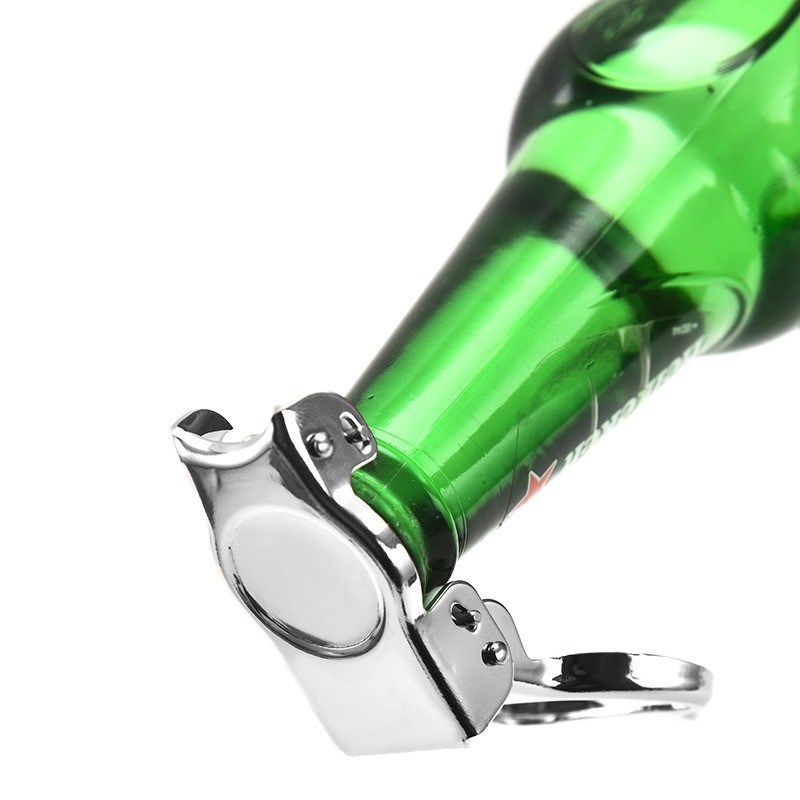 Logo personnalisé ouvre-bouteille à bière en acier inoxydable multifonctionnel et bouchon de champagne