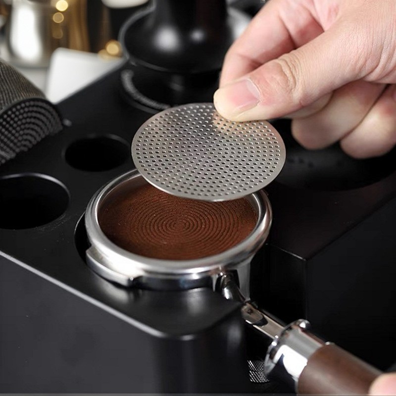 Écran de tasse de café en acier inoxydable de 58 mm approuvé par le barista pour les moulins à thé modernes
