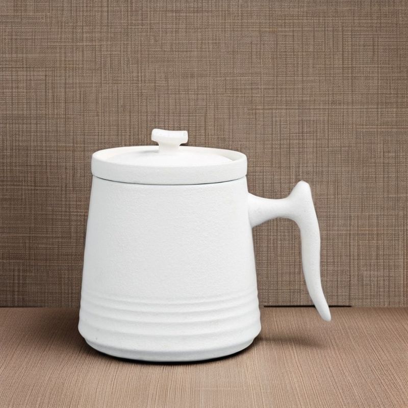 Conception de porcelaine blanche classique 900cc Ceramique Thé et tasses de café Set volume 250ml