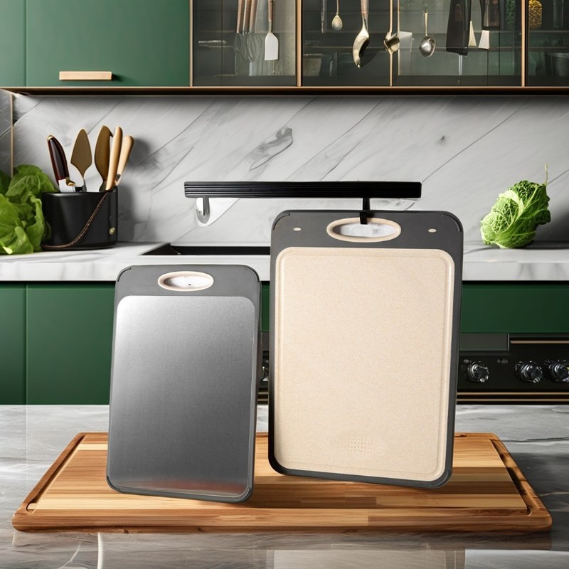 Cadre en plastique épaissi et planche de coupe antidérapant en bambou en PP écologique pour la cuisine