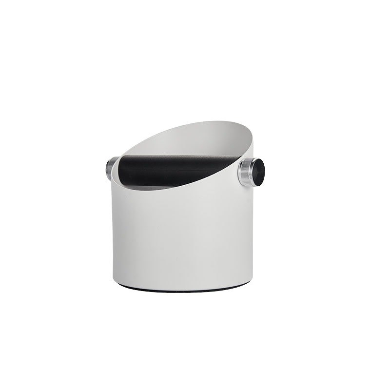 Logo personnalisable moderne durable boîte de frappe en acier inoxydable blanc pour les outils de café et de thé