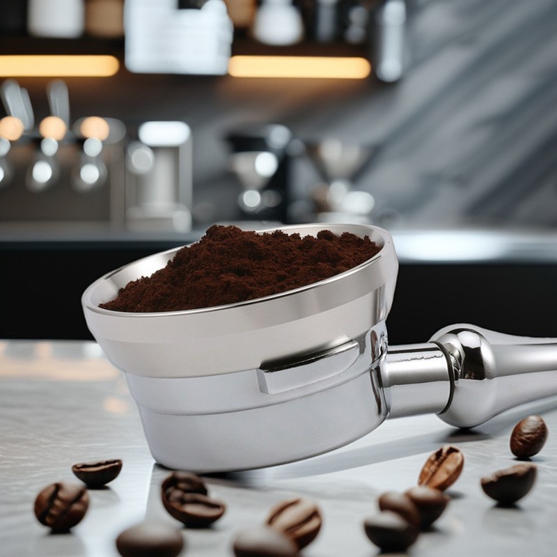 Conception intelligente entonnoir de dosage de café en métal outil de précision portafiltre écologique