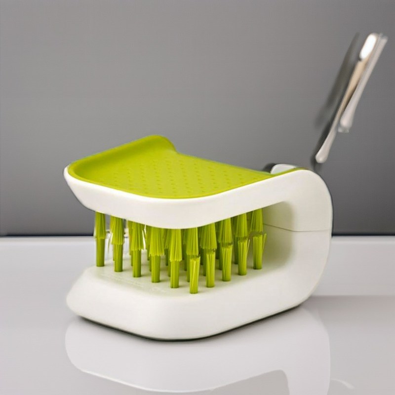 Pinceau en nylon à fil de cuisine, couverts de cuisine, pinceau pour nettoyage multifonctionnel