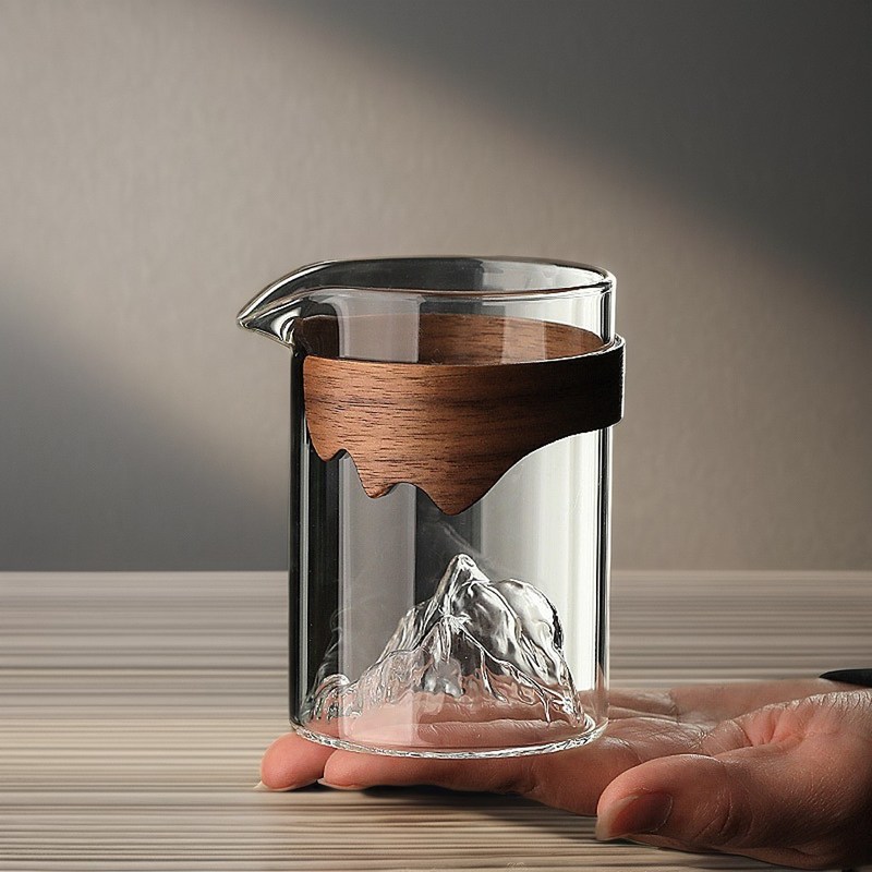 240 ml de tasse à thé en verre écologique, faite à la main, transparente pour les hôtels