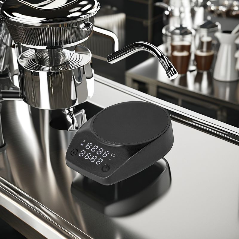 Mixeur à mousse de lait de café Espresso Type-C avec chronomètre numérique ABS Shell