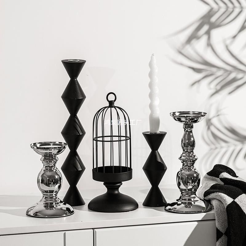 Porteur de chandelier métallique en laiton de couleur personnalisé pour les décorations de mariage ou de table à domicile