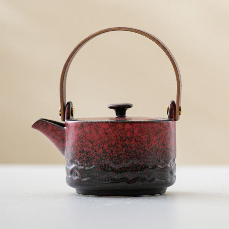 Bouilloire à thé en cuivre antique Bouilloire à eau en acier de design classique pour la maison Hôtel Restaurant
