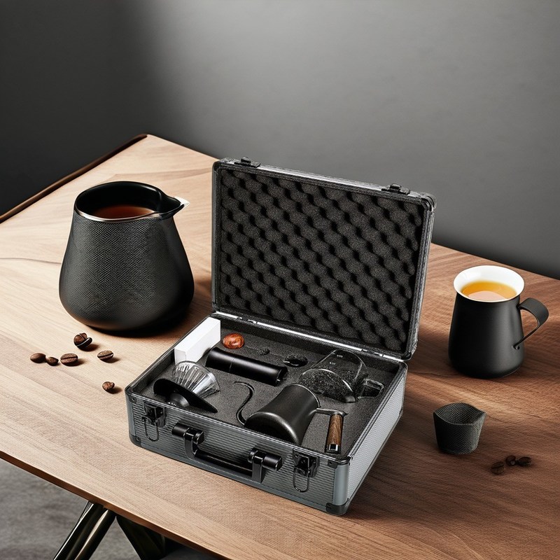 Boîte cadeau incluse Ensemble de café en céramique Kit moderne brassé à la main dans un design minimaliste