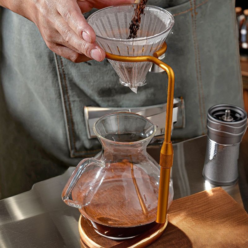 Résistant à goutte à goutte en cuivre pour la préparation du café à la maison ou au restaurant