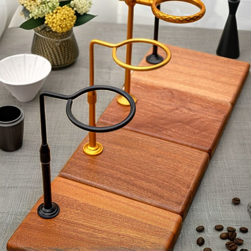 Outils de brassage du café Grade alimentaire Dripper en bois pour le remplissage de la station