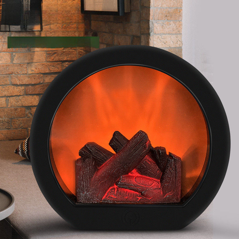 Produit pour la lampe de mur LED de Noël batterie tactile lampe à huile de flamme Matériau plastique en rose