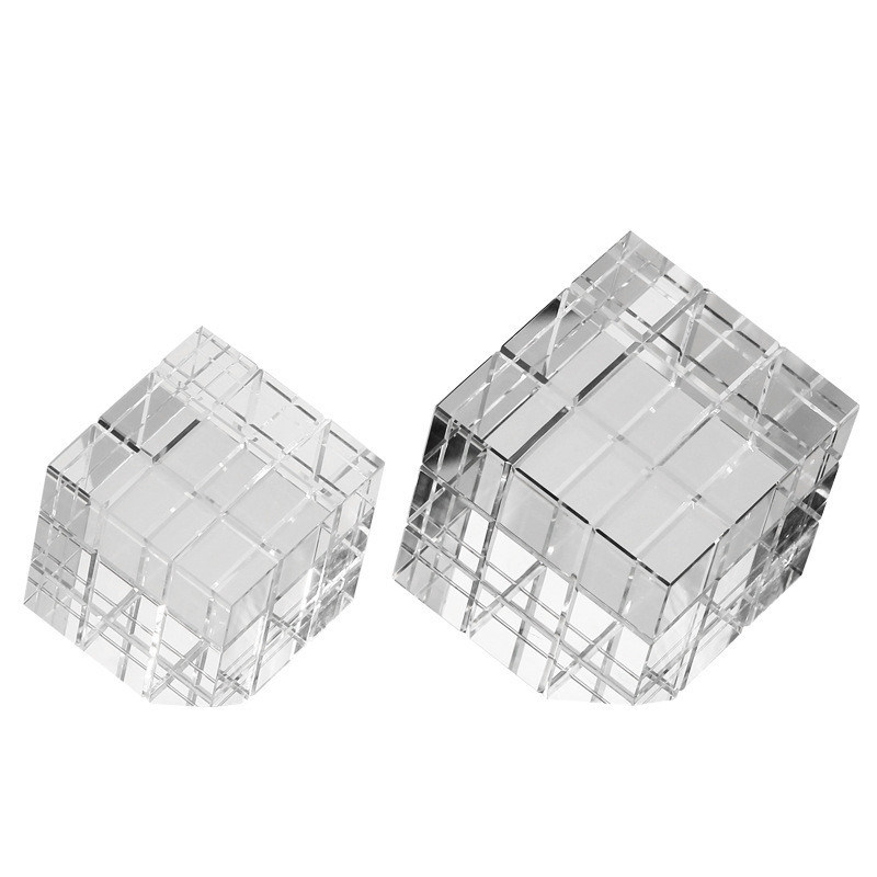 Cube de Rubik en verre pour l'intérieur Décoration de table Décoration de maison.Cadeaux