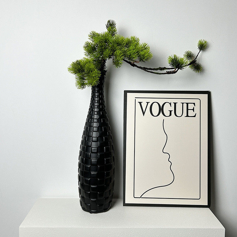 Vase à coquille blanche haute moderne Exquise mère de perle Décoration pour l' intérieur