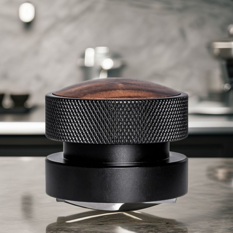58mm Espresso tamper ensemble en acier inoxydable avec un bouchon en bois de noyer Durable et écologique