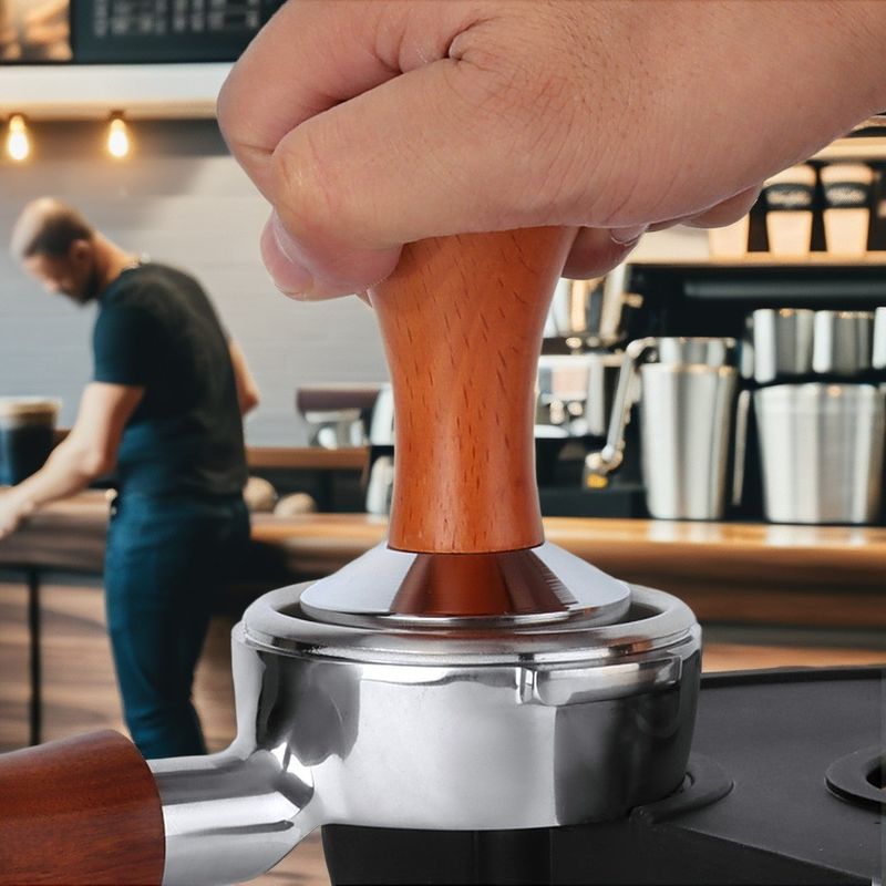 Dispositif de café en acier inoxydable portable en fonte 51mm 53mm 58mm Tailles pour distributeurs d'espresso de cuisine barista