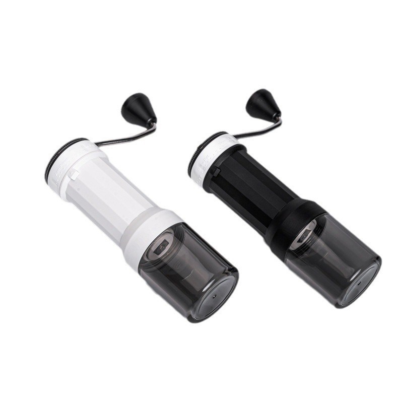 30 g Capacité de corps en plastique broyeur de café manuel avec broche en céramique réglable externe