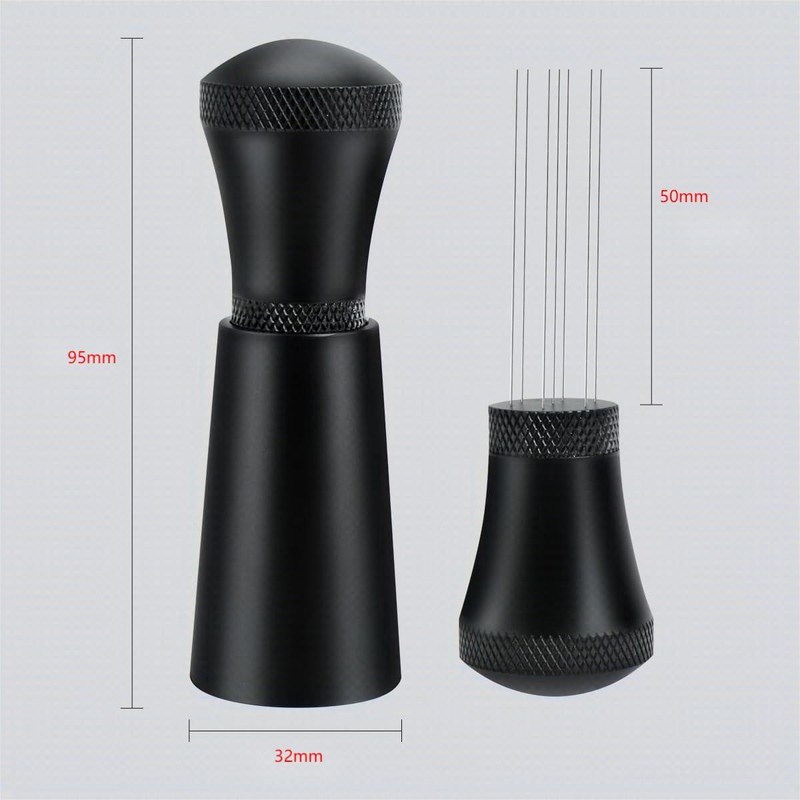 Outil de remuage de poudre de café Distributeur d'espresso portable en acier inoxydable avec support