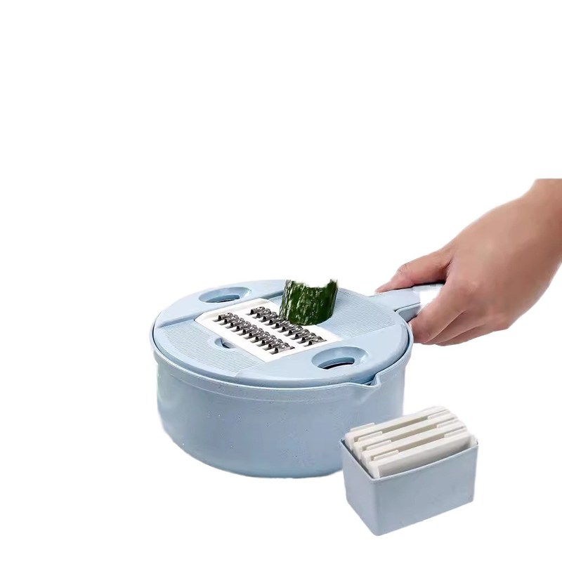 Améliorez votre cuisine avec une machine à découper en acier inoxydable en forme de bol en bambou carré