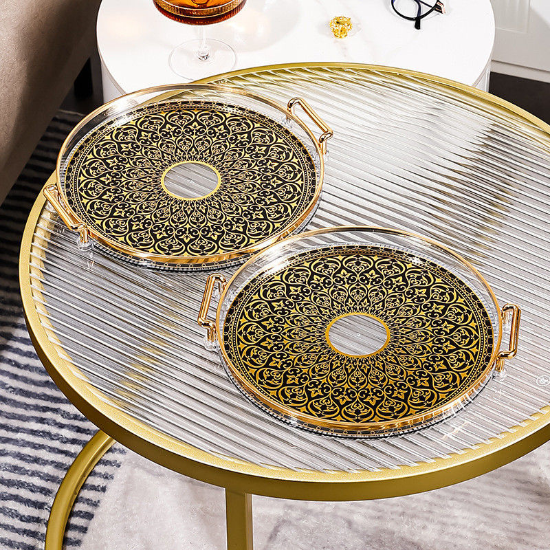Plateau rond en céramique pour le maintien des tasses, des assiettes et des assiettes