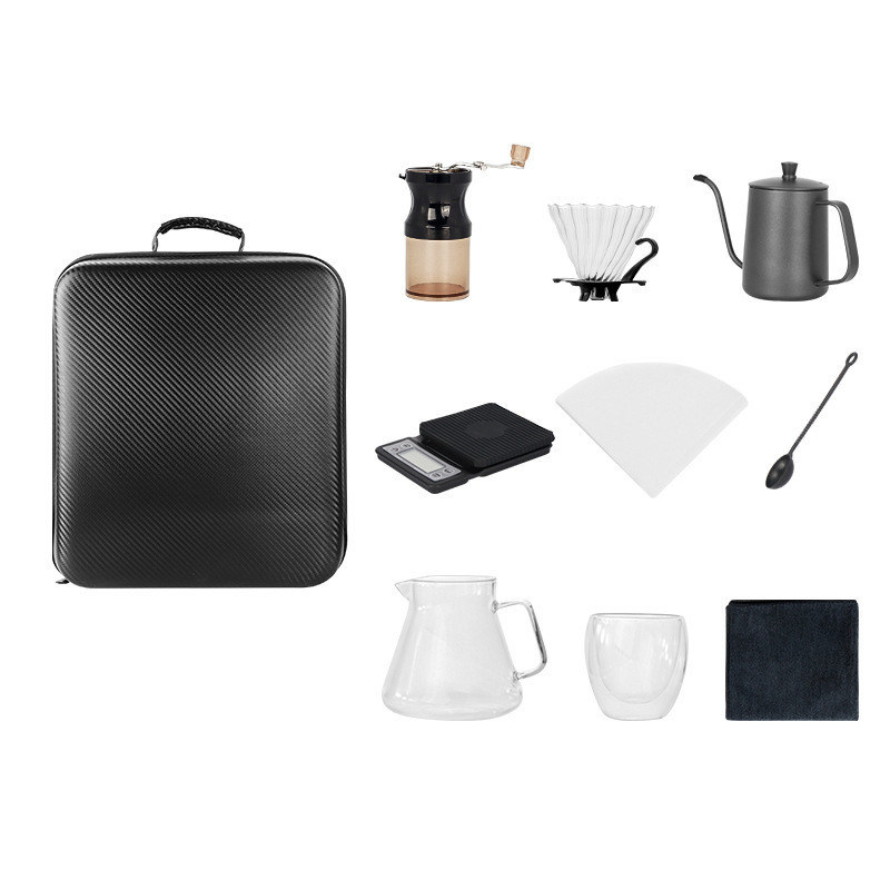 Boîte cadeau sac à main Kit de remplissage avec broyeur de haricots en métal Box idéal Ramadan Set de café