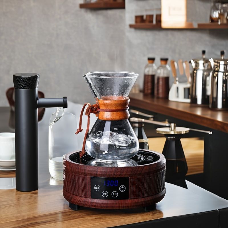 Logo personnalisé Double mur Borosilicate verre cafetière pour une résistance à la chaleur inhabituelle